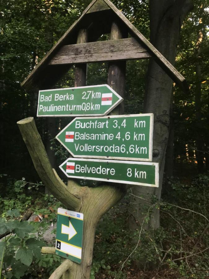 Ferienwohnung Auszeit Am Kurpark Bad Berka - Balkon - Ruhige Lage- Gratis Parkplatz & Wlan Exterior photo